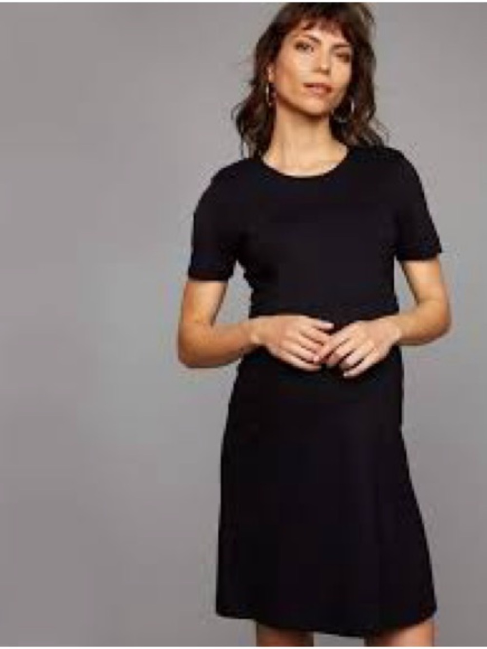 Isabella Oliver for A Pea in the Pod Black Short-Sleeve Maternity Dress